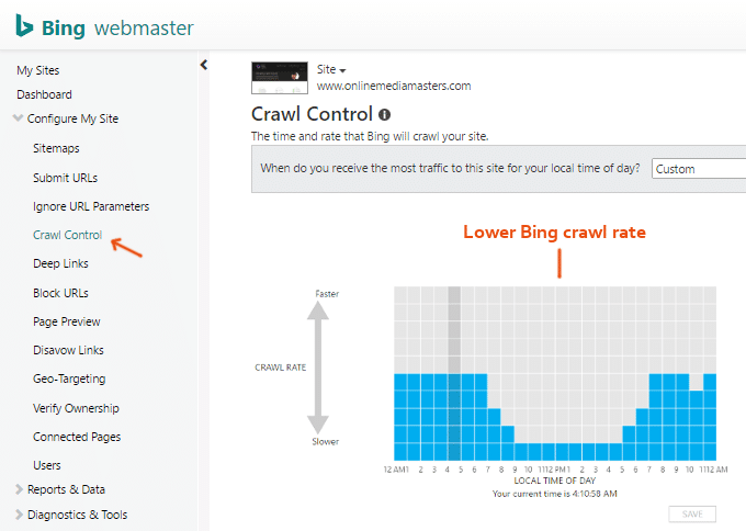 Bing-Crawl-Control